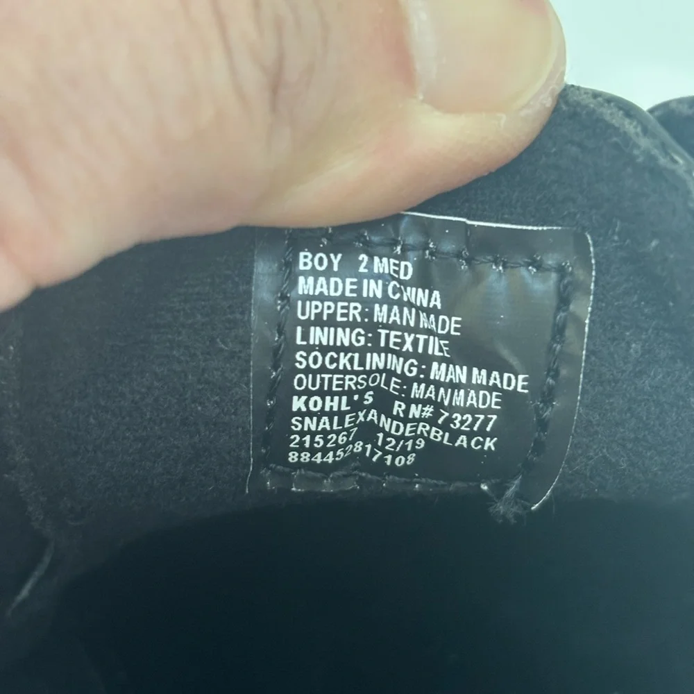Sonoma Boys Black Oxfords Size 2
